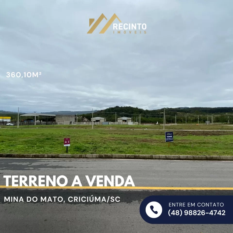 Foto do imóvel Terreno à venda bairro Mina do Mato R$130mil